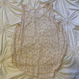Snake skin print tank